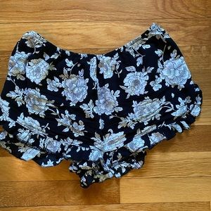 Brandy Melville Floral Flowy Shorts